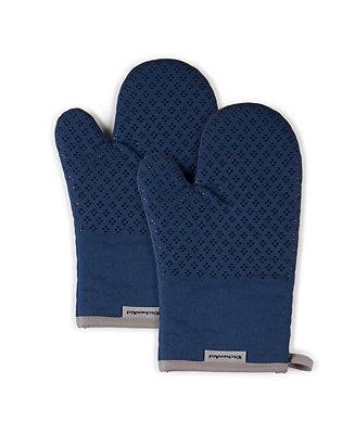 KitchenAid Asteroid Oven Mitts, 7"x 12.5", Set of 2