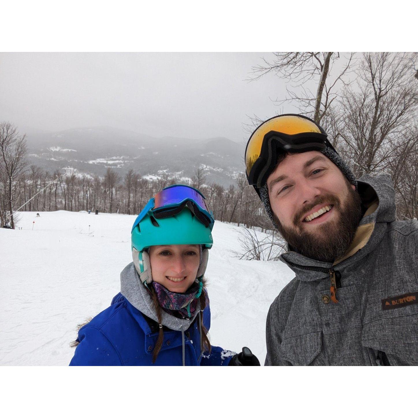 At our favorite snowy escape!