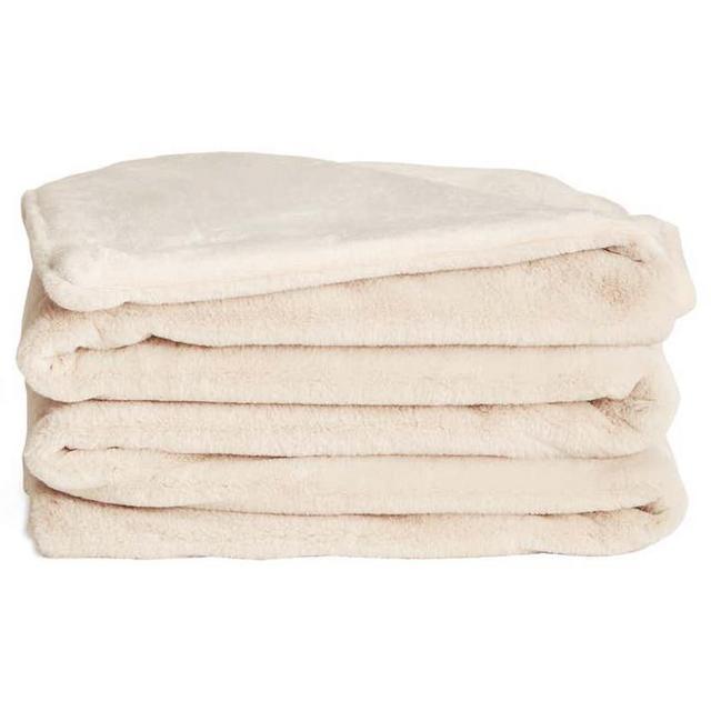 Li'l Marsh Medium Plush Blanket (Beige Bear)