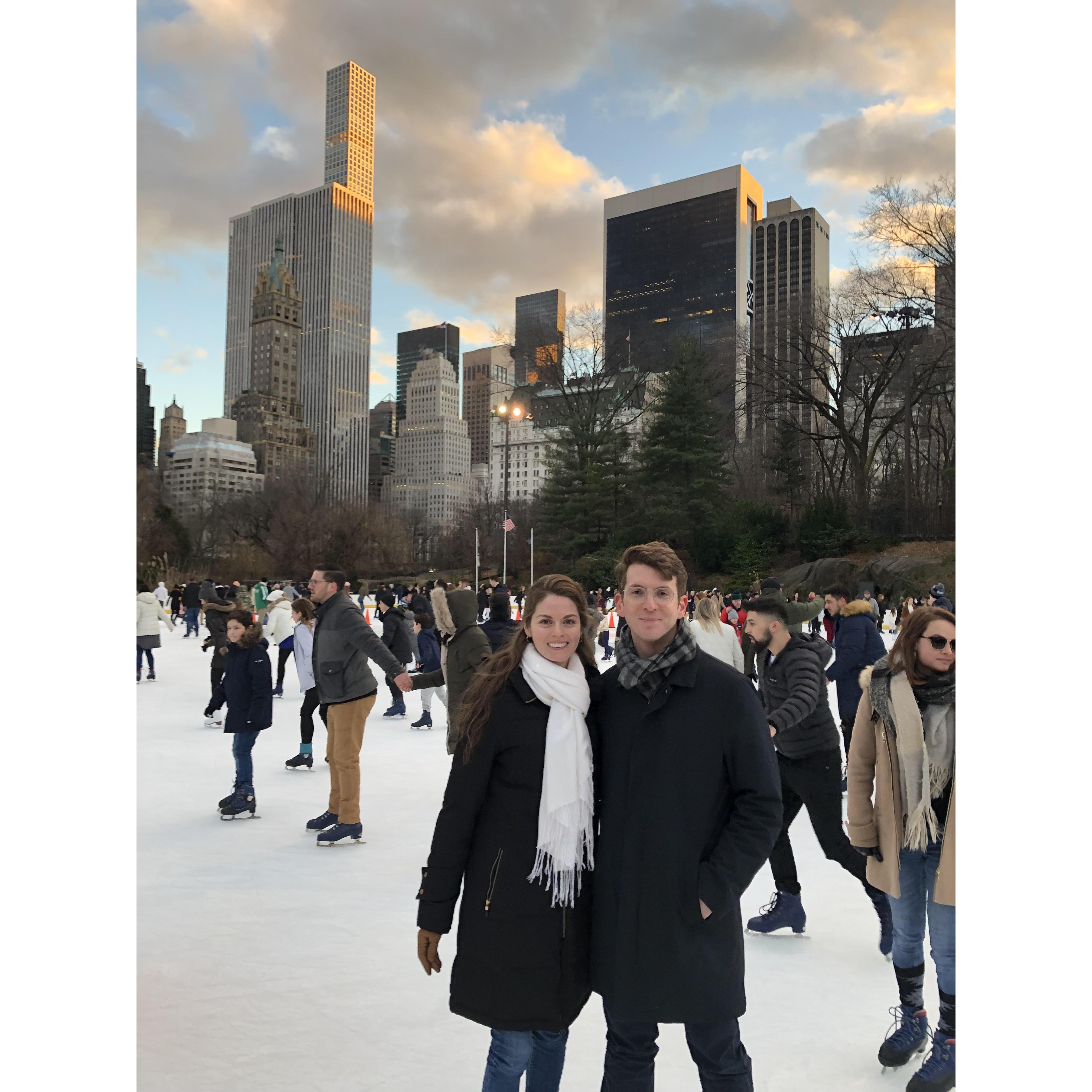 On January 10, 2019 we said good-bye to our beloved NY. We went ice skating in Central Park a few days before our move.