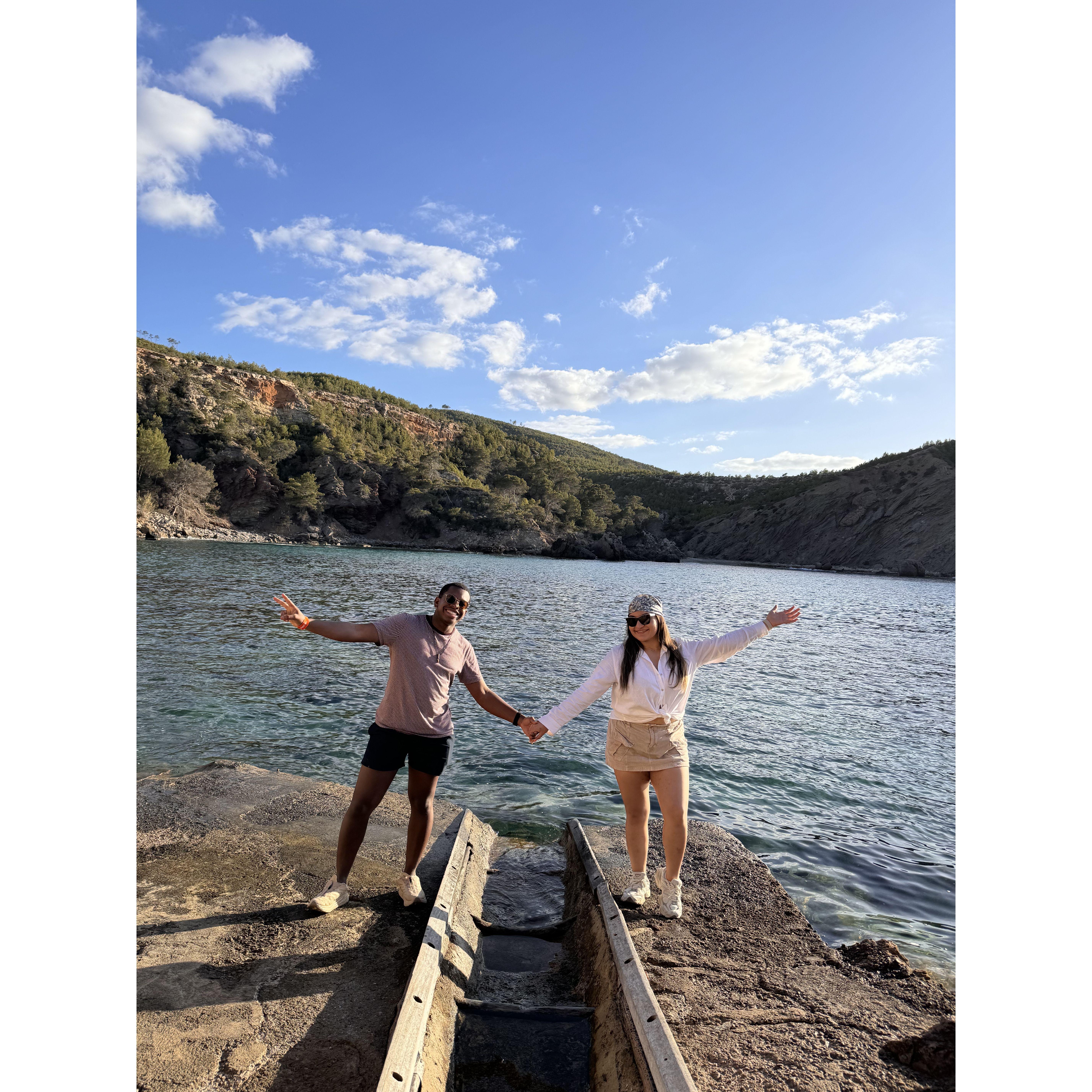 We were hiking in Ibiza, Spain!