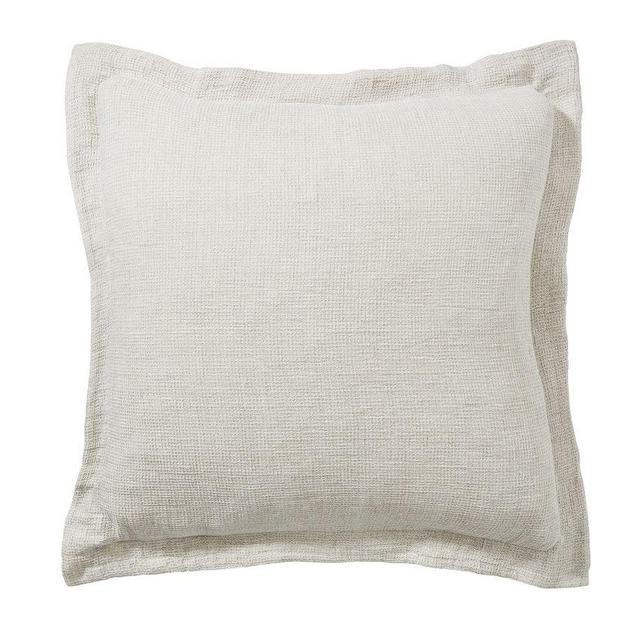 Flax Belgian Flax Linen Waffle Shams, Euro