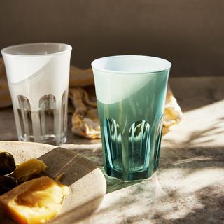 Rialto Milk Tumbler Glass, Set of 2