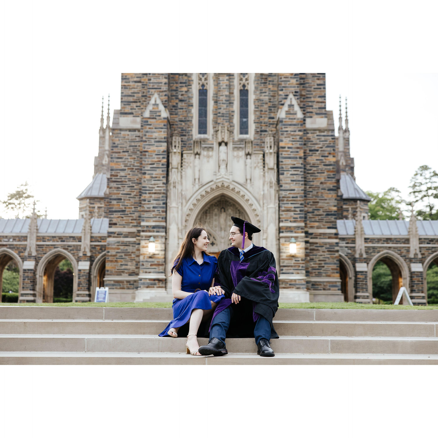 Celebrating Ben graduating from Law School at the Duke Chapel.