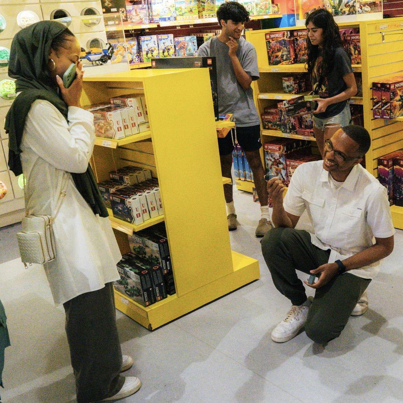 Abdul proposing at Legoland <3