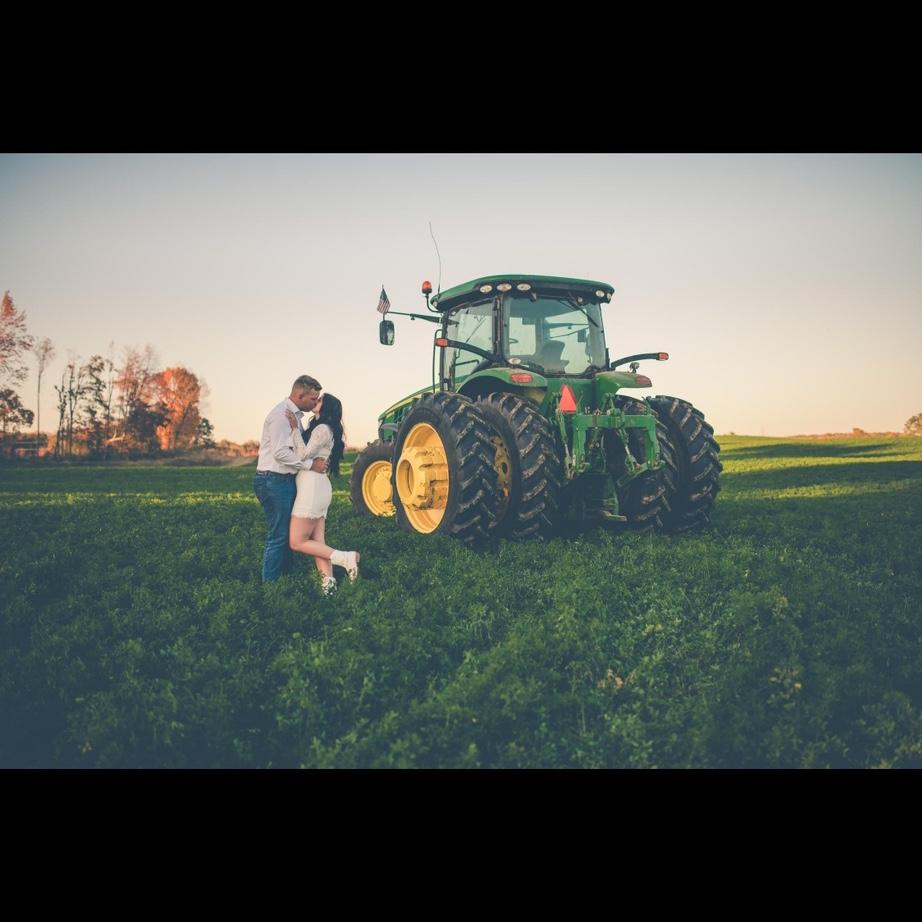 Casey washed the tractor for this