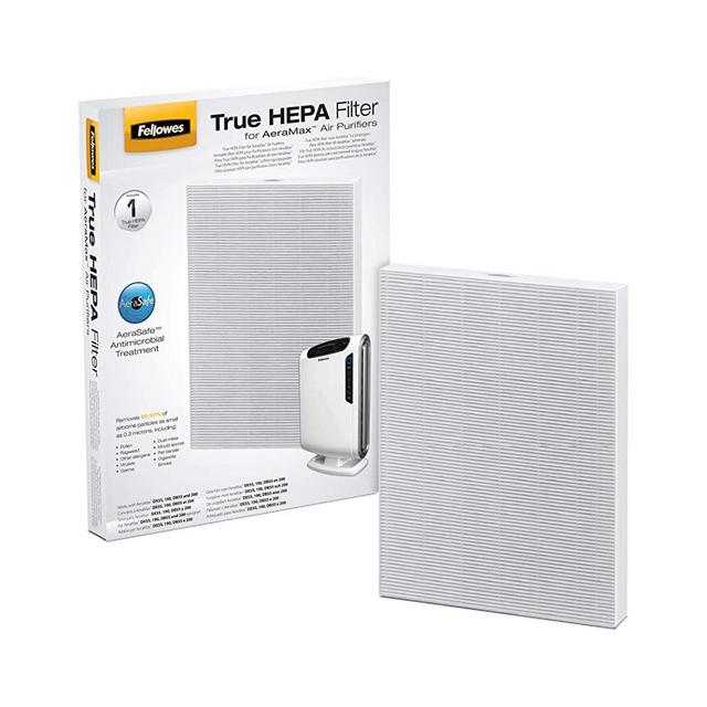 Fellowes AeraMax 290/300/DX95 Purifiers True HEPA Air Filter, 16.3" x 12.6" x 1.2", White