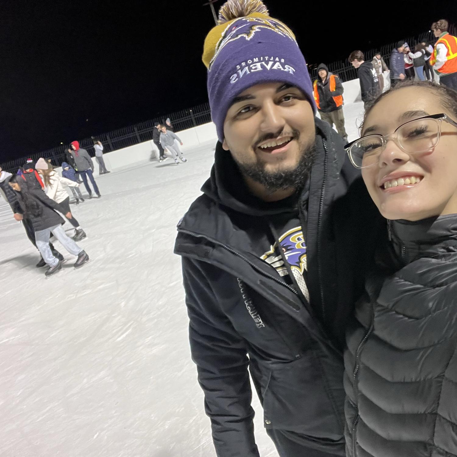 Our first time ice skating together