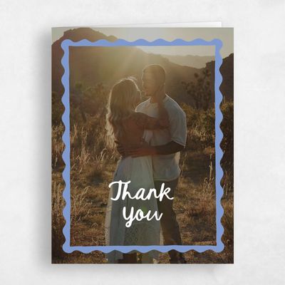 White Wedding Thank You - Nyssa Photo
