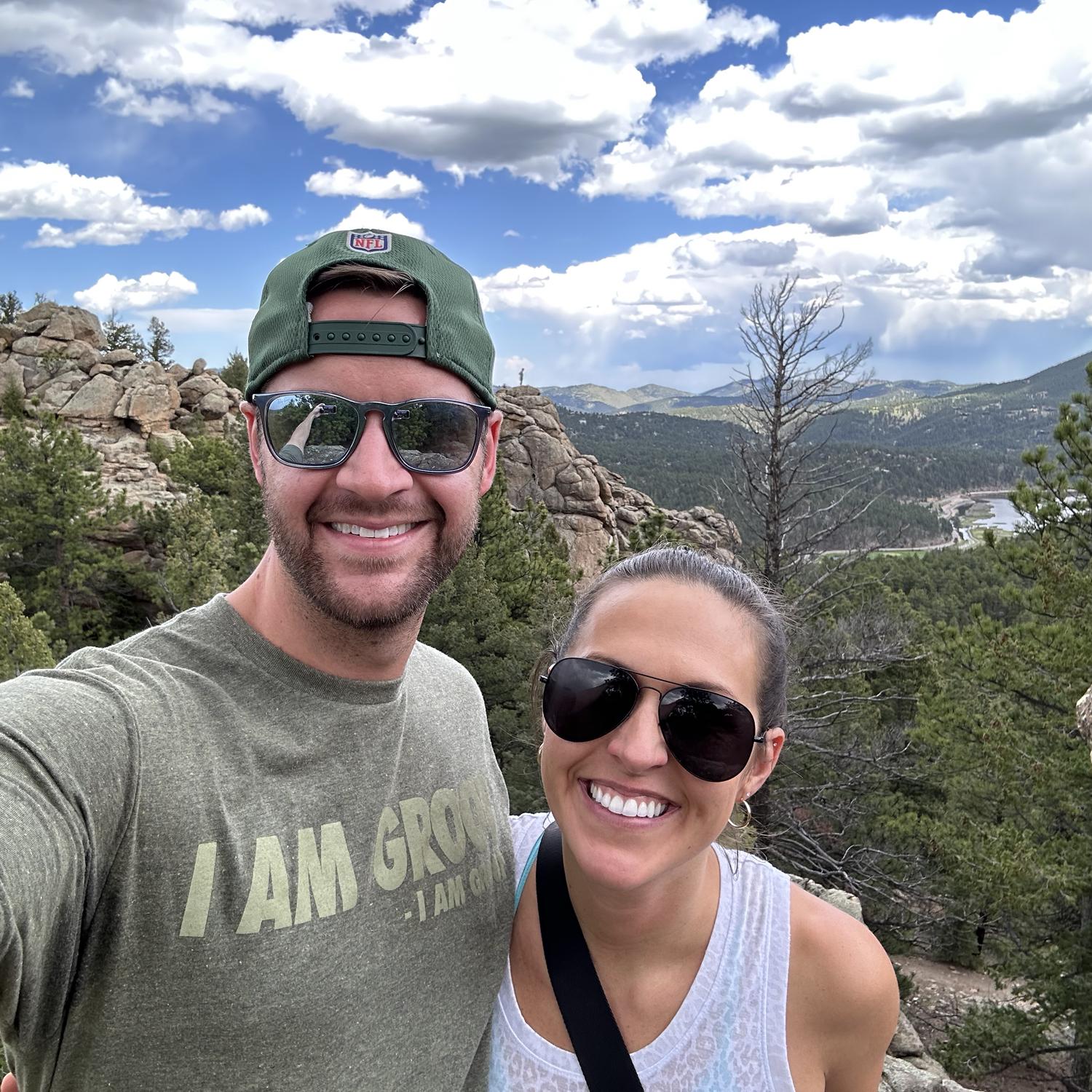 5/27/23 - Engagement hike in Evergreen at Three Sisters.