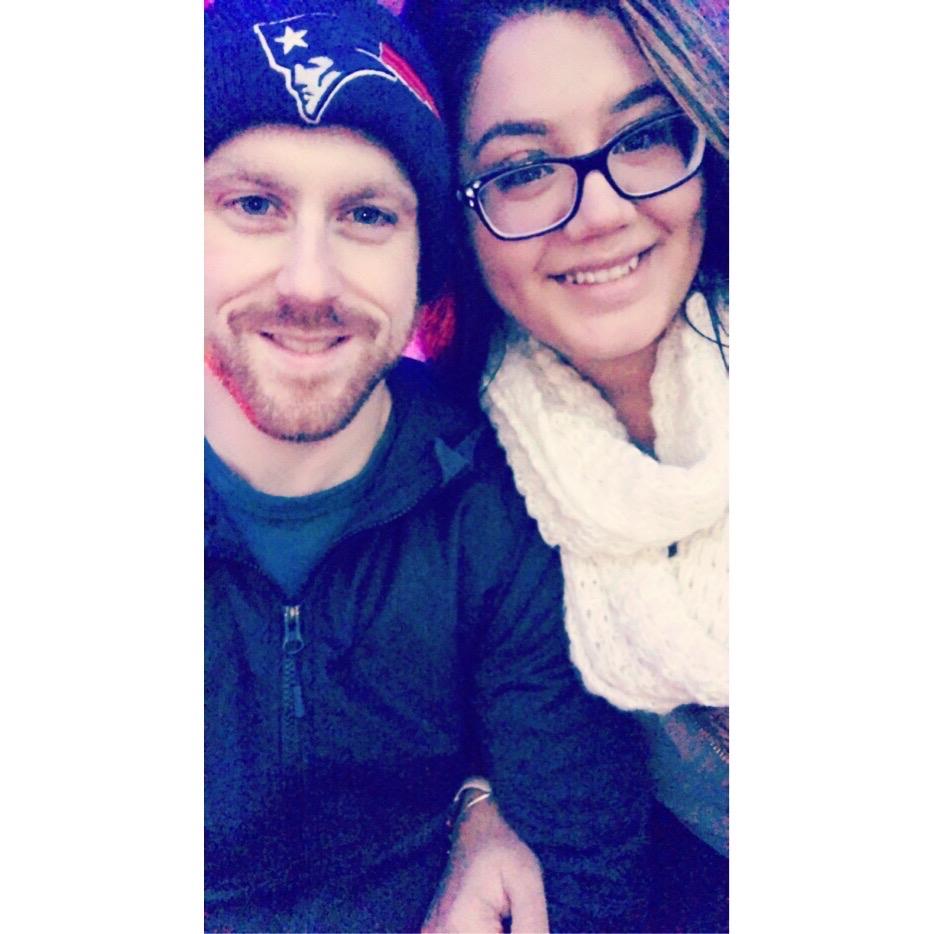 Our first picture together, as I will cherish Christmas time in NYC!