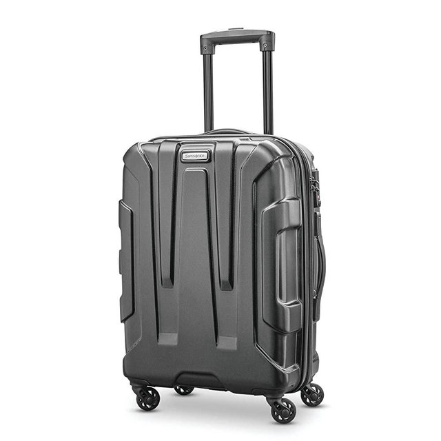 Samsonite Centric Hardside Expandable Luggage with Spinner Wheels, Black, Carry-On 20-Inch