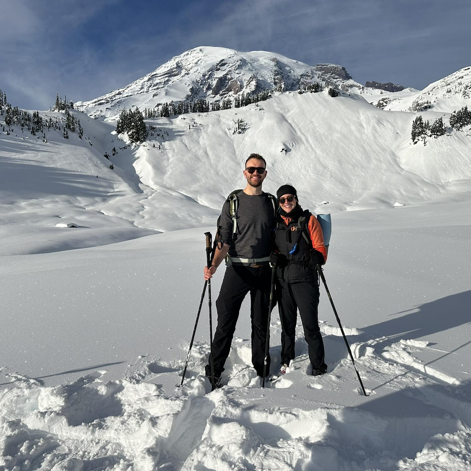 Snowshoeing at Mt. Rainier