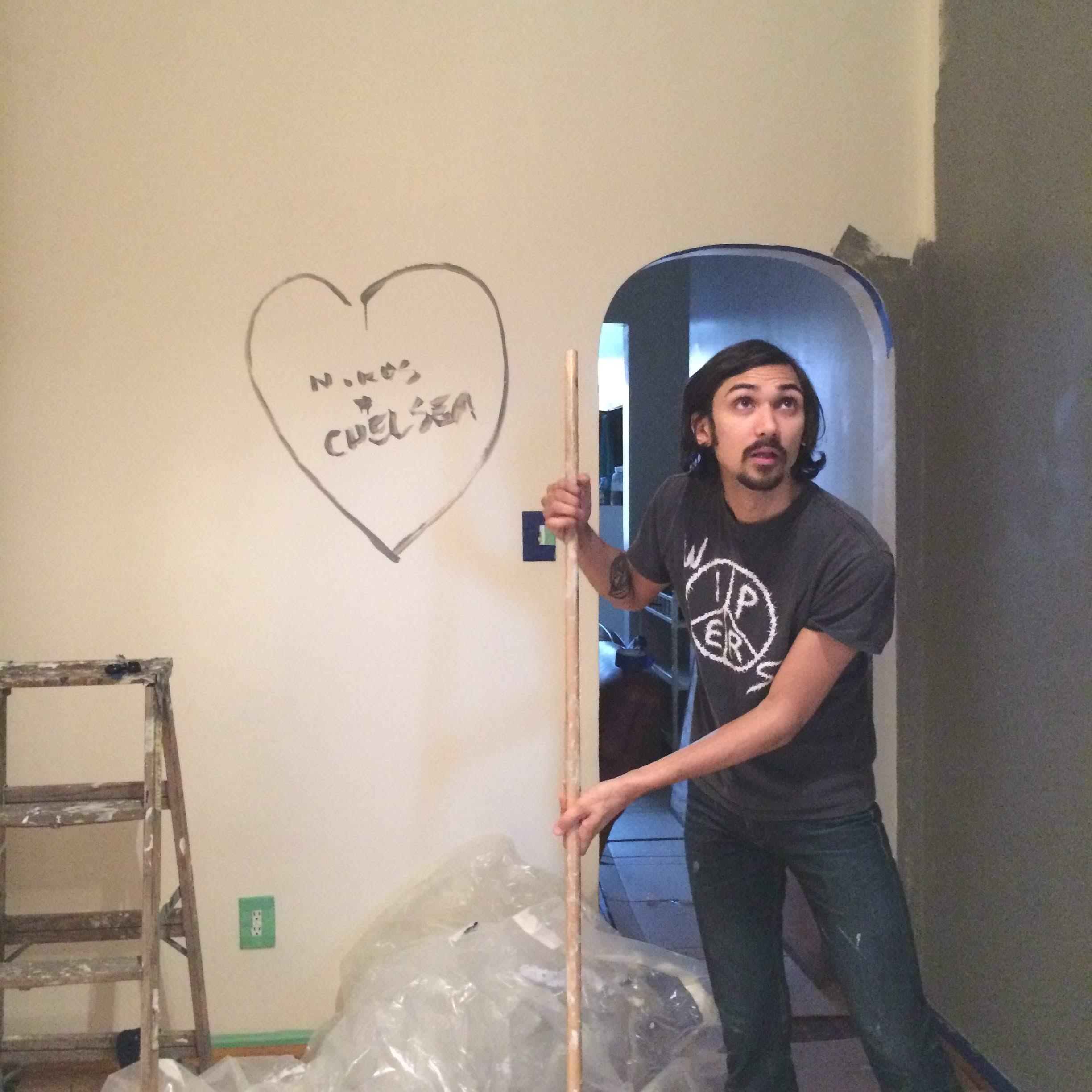 When we moved to Bushwick and one of many coats of paint...