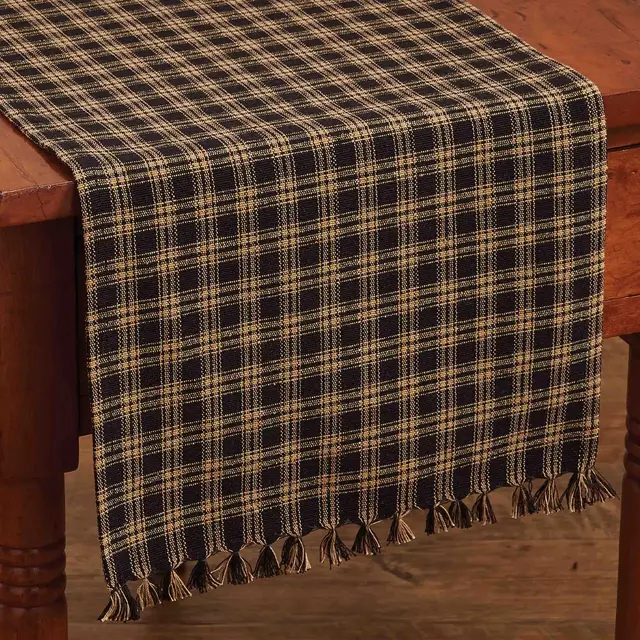 Park Designs Black Sturbridge Table Runner 13X54