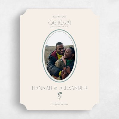 Beige Wedding Save the Date - Marlowe Photo