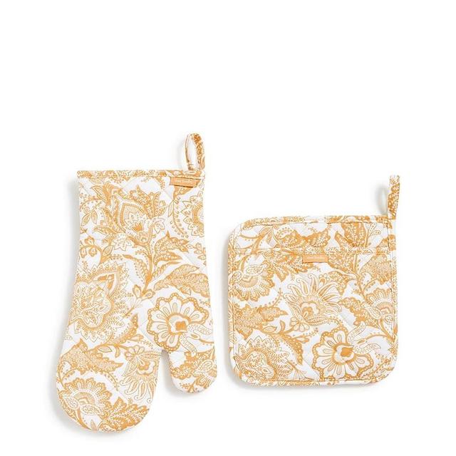 Vera Bradley Women's Cotton Pot Holder & Oven Mitt Set