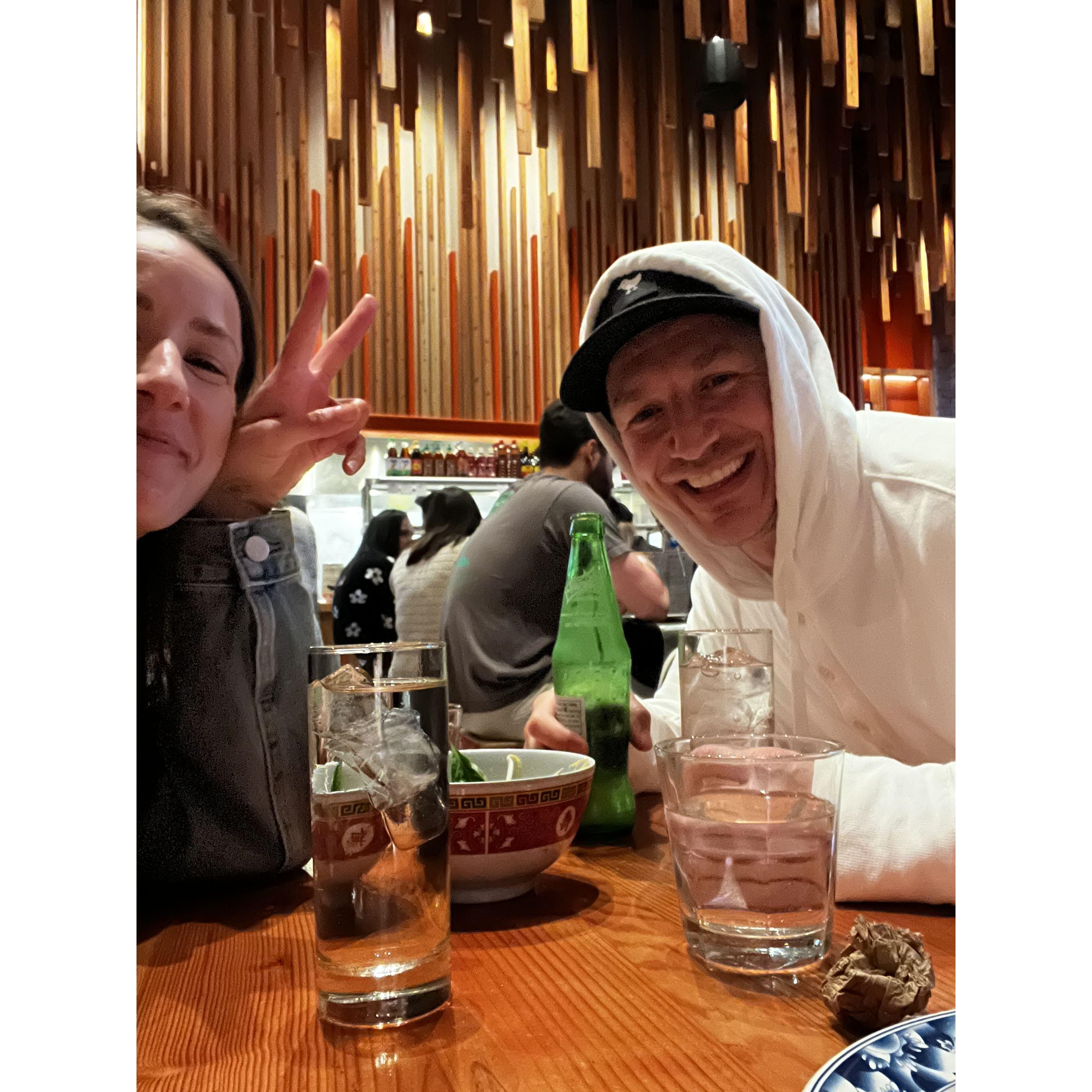 Our go-to Ramen spot - straight CHILLEN