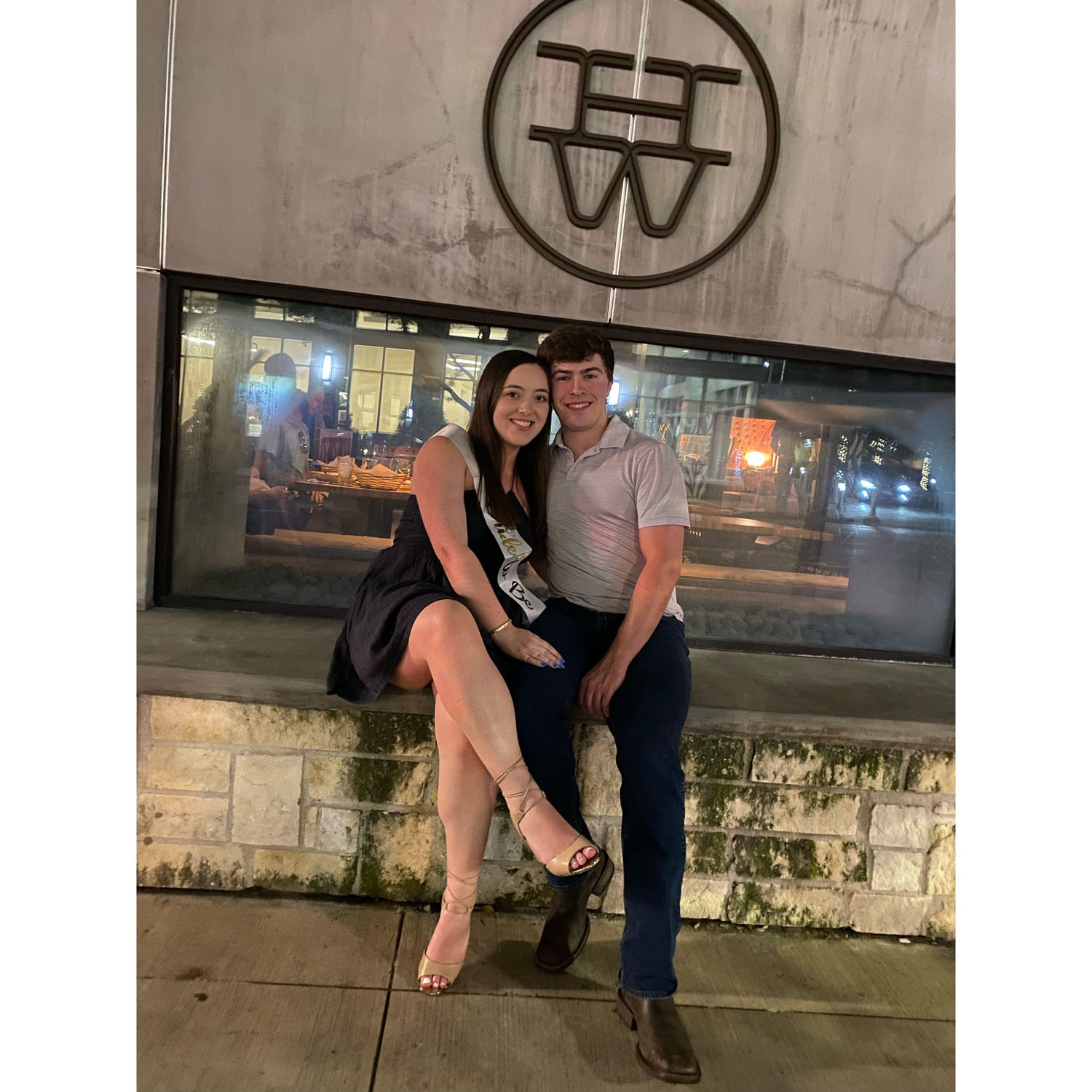 Celebrating our engagement with friends. 06/24/2023