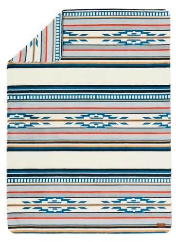 PENDLETON Ultra Soft Sherpa Fleece Plush Throw 50" x 70" (Saltillo Stripe)