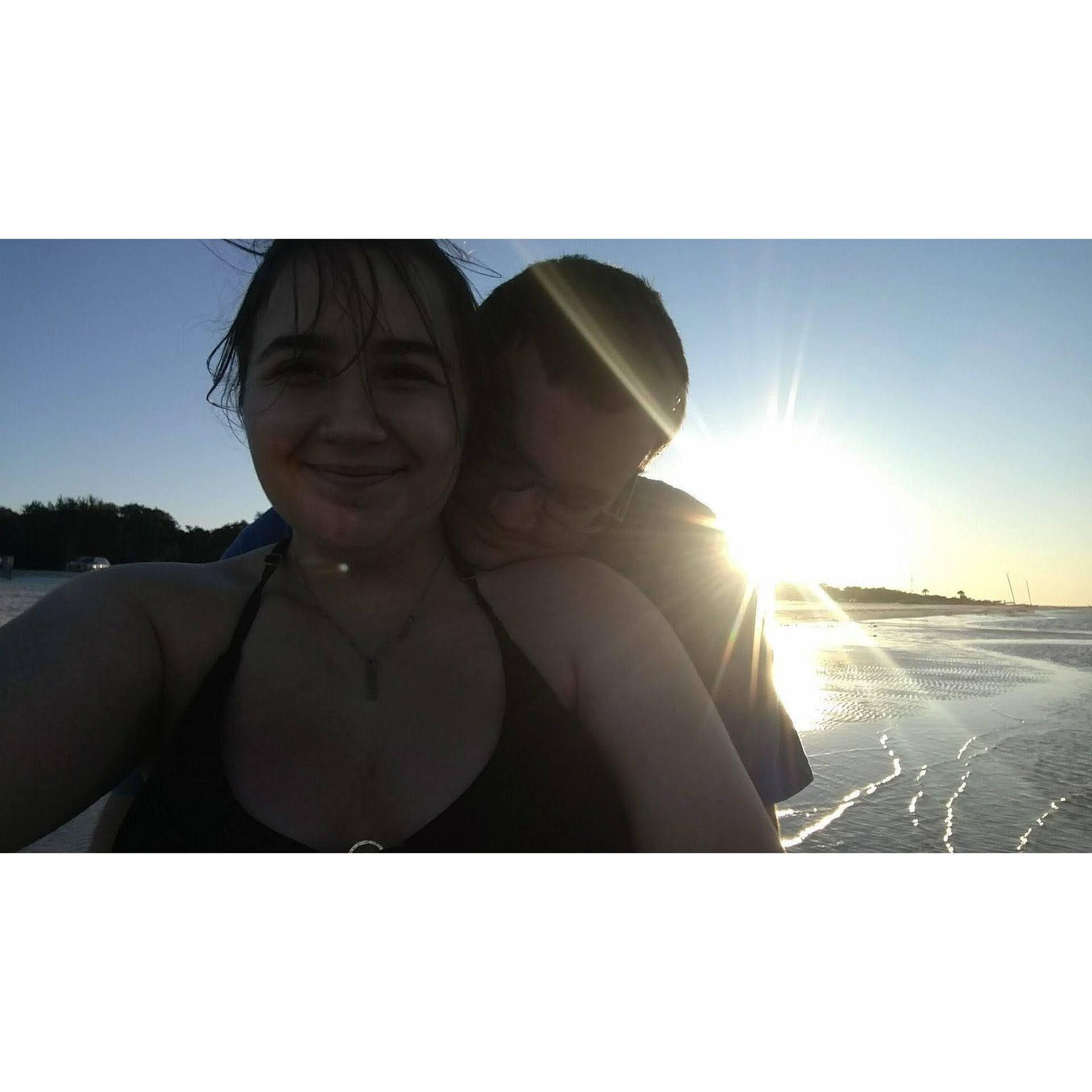 First beach trip! October, 2020