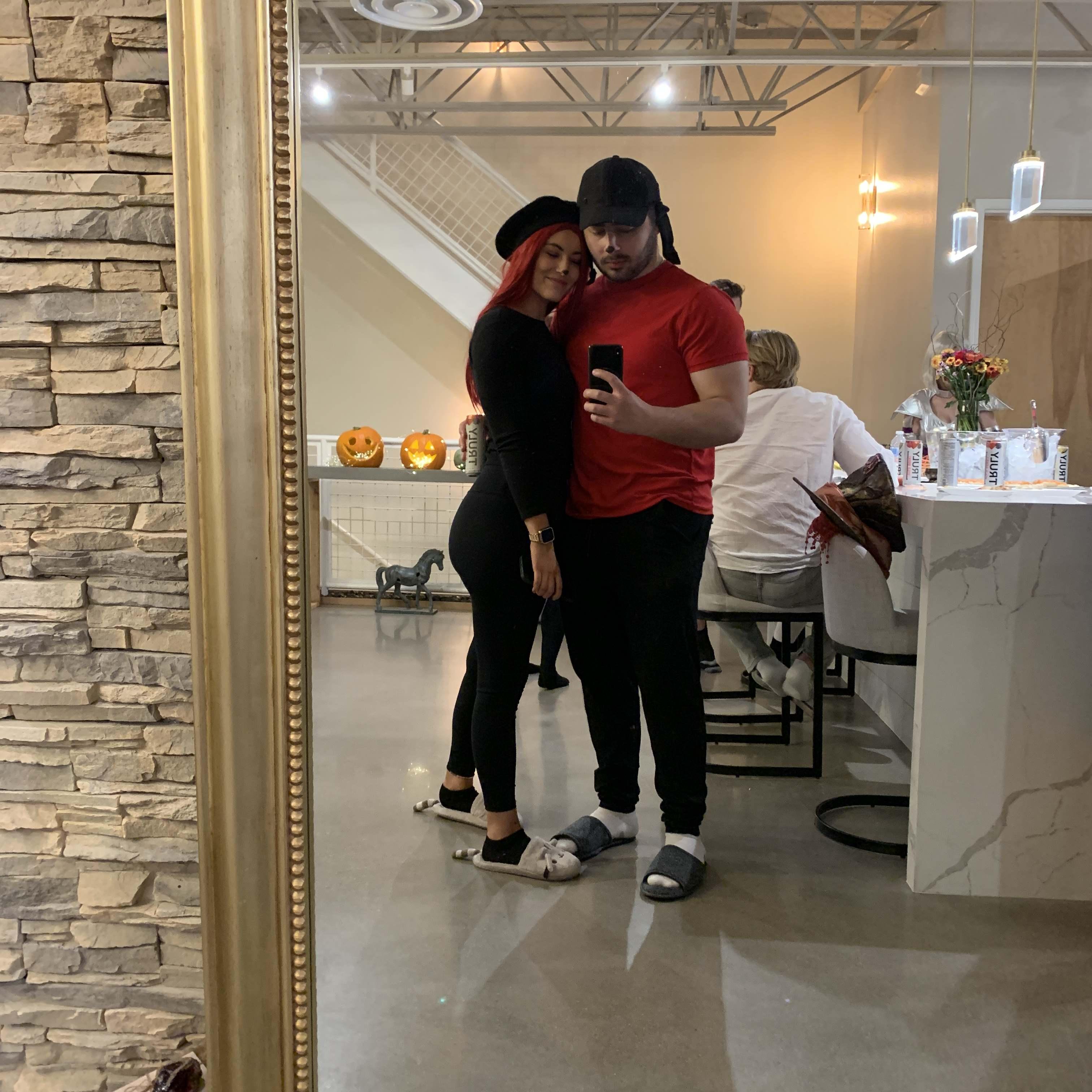 at a friend's Halloween party