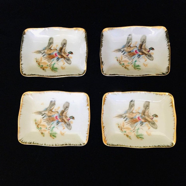 Vintage Japanese Wasabi/Sauce Dishes: Set of Four