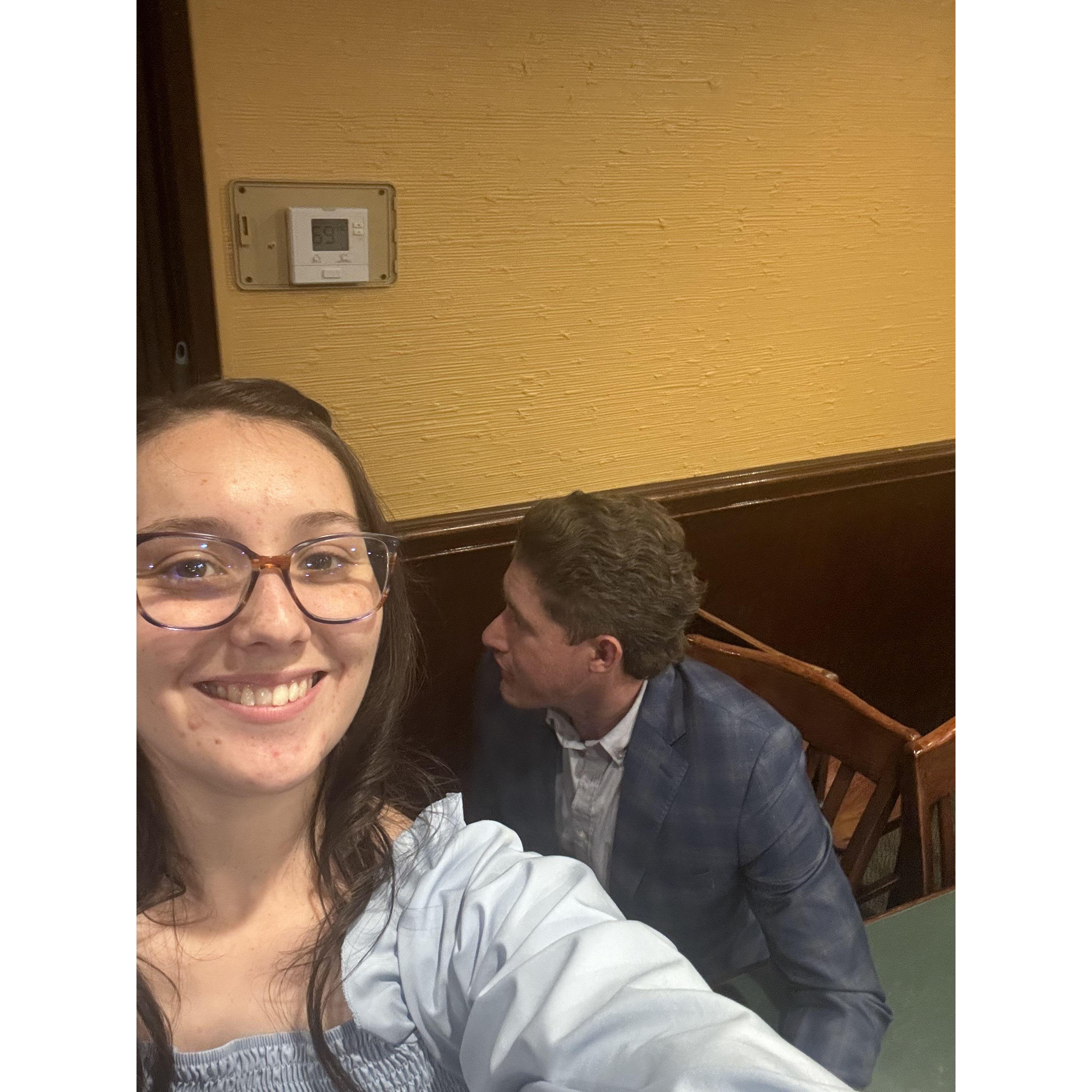 He doesn't pay attention.