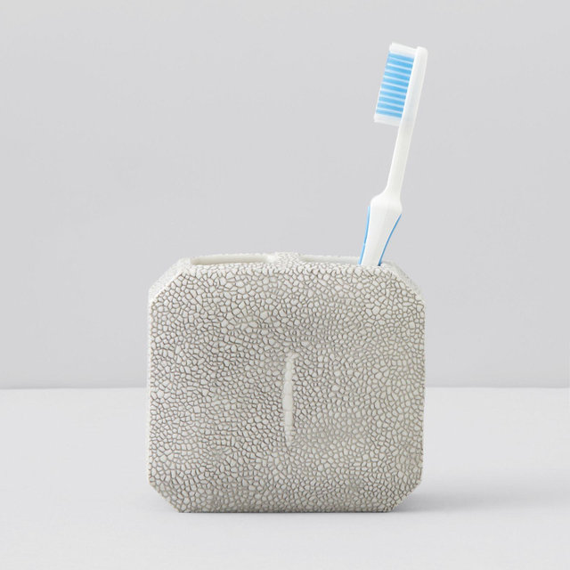 Kassatex Shagreen Toothbrush Holder