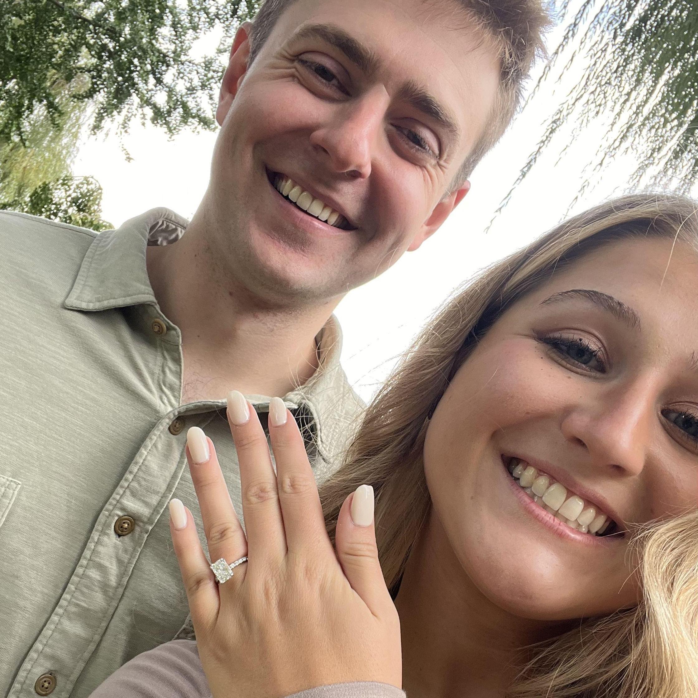 An engagement selfie - so happy!!