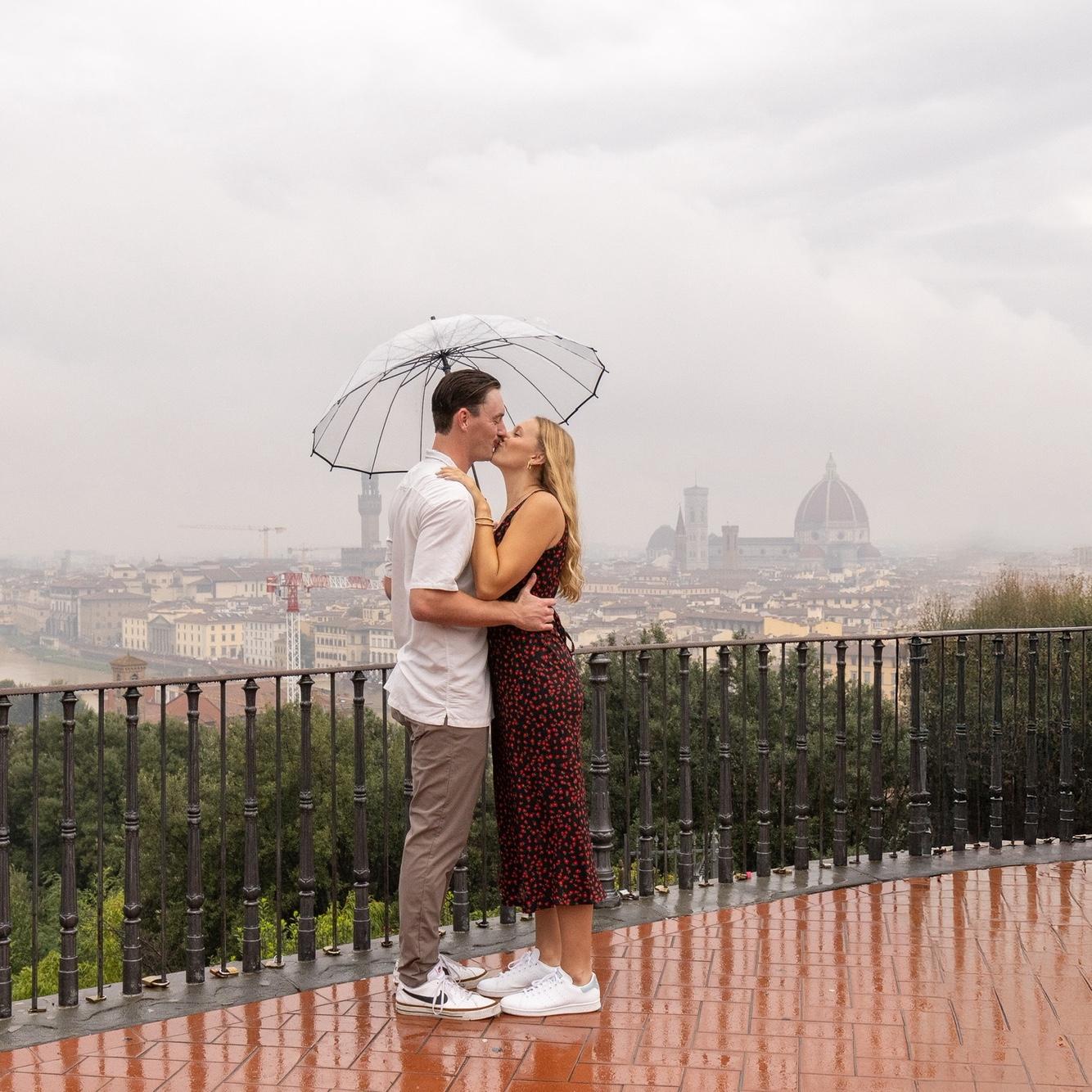 Mike got a photographer to capture the proposal in Florence!