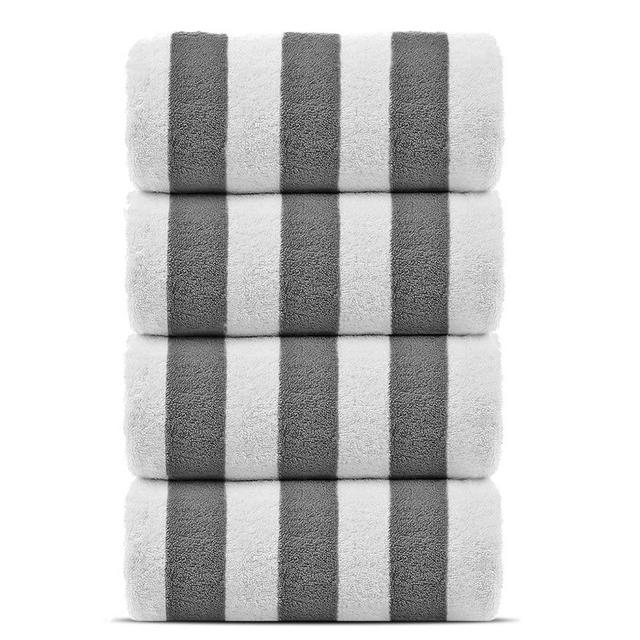Towel Bazaar 100% Cotton Turkish Multipurpose Towels-Large Bath Sheet/Beach Towel/Bath Towel, Eco-Friendly (Gray)