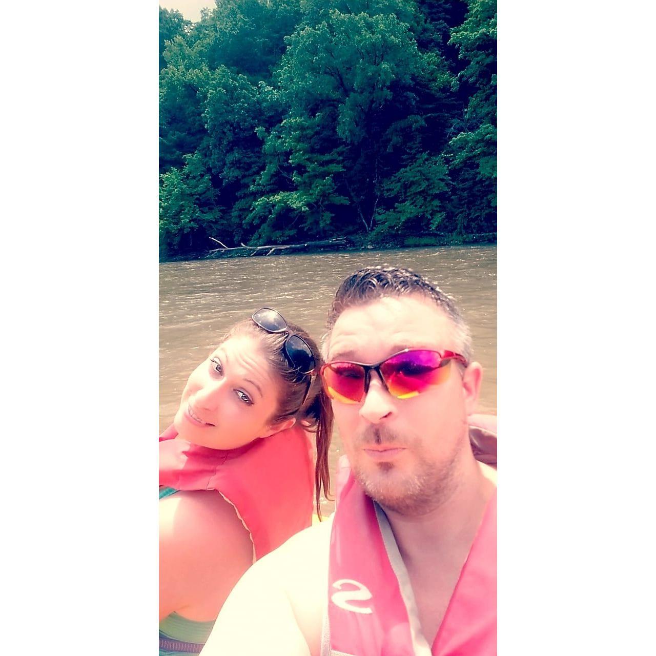 Rafting on the Vermillion River. About flung Matthew out of the raft on this one!