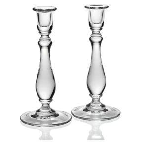 William Yeoward Crystal Meryl Pair of Candlesticks