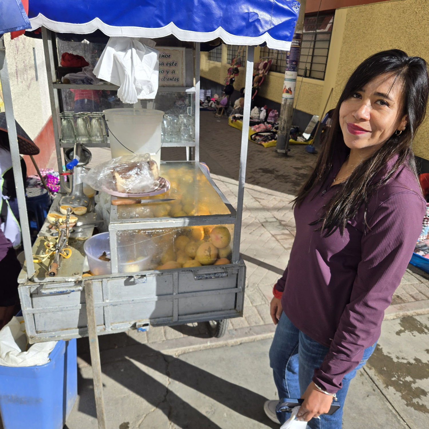 Peruvian fresh squeezed orange juice!