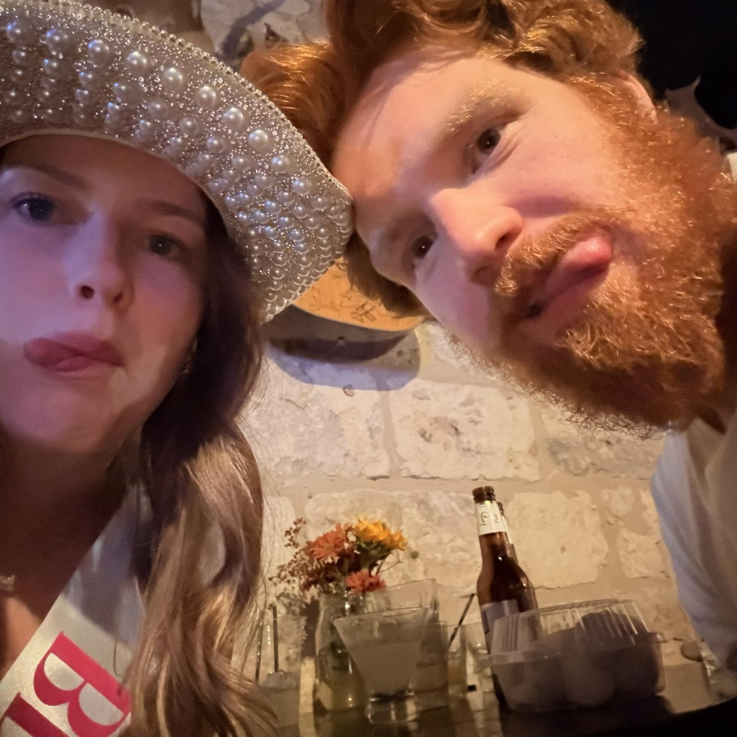 10/18/25. Just another cute photo from their joint bach weekend.