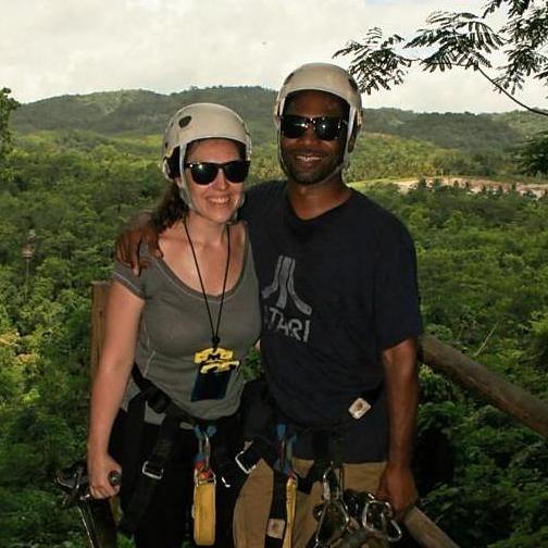 Zip Lining the Big Timba in Jamaica, 2010