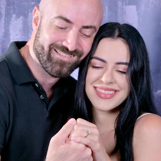 Taking engagement photos