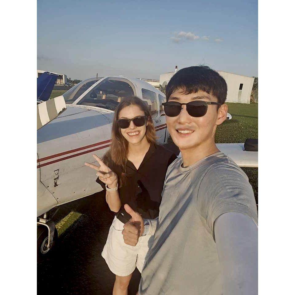 The first time he took me flying