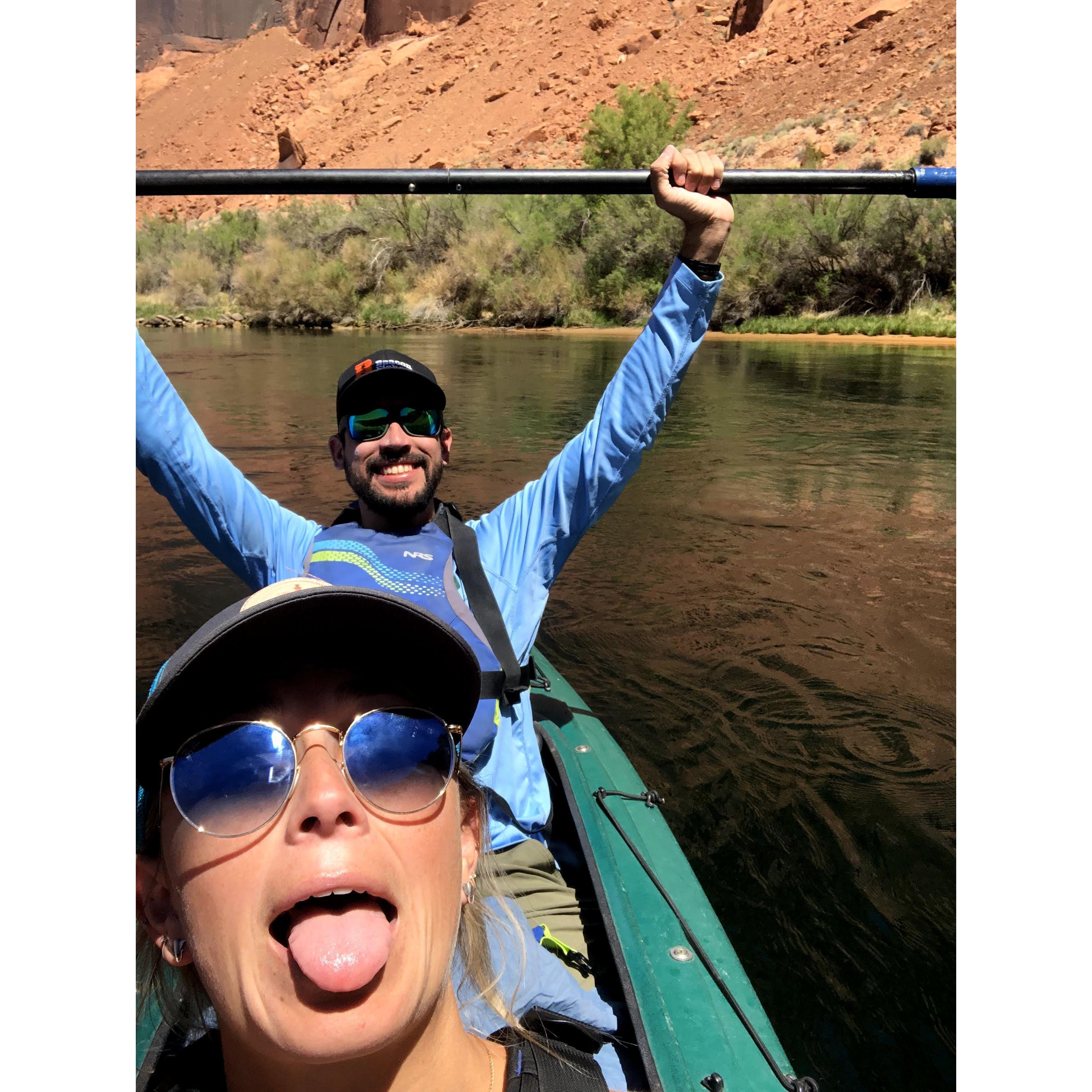 Kayaking Horeshoe Bend - Arizona - April 2021