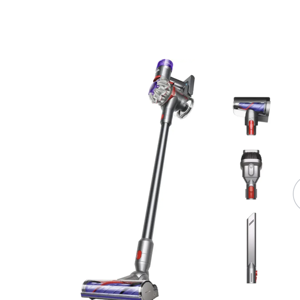 Dyson - V8 Cordless Vacuum with 6 accessories - Silver/Nickel