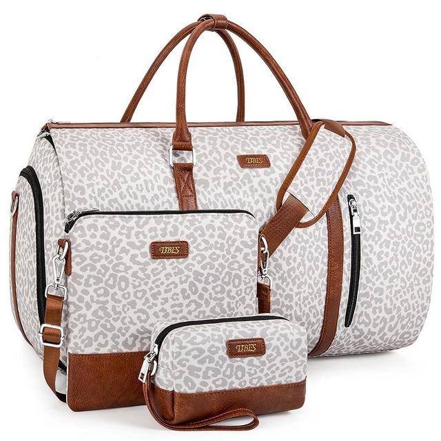 Convertible Garment Duffel Bag for Travel - Carry On Garment Bags With Toiletry Bag Large Weekender Bag for Women Men 2 in 1 Hanging Suitcase Suit Travel Duffel Overnight Bags 4pcs Set