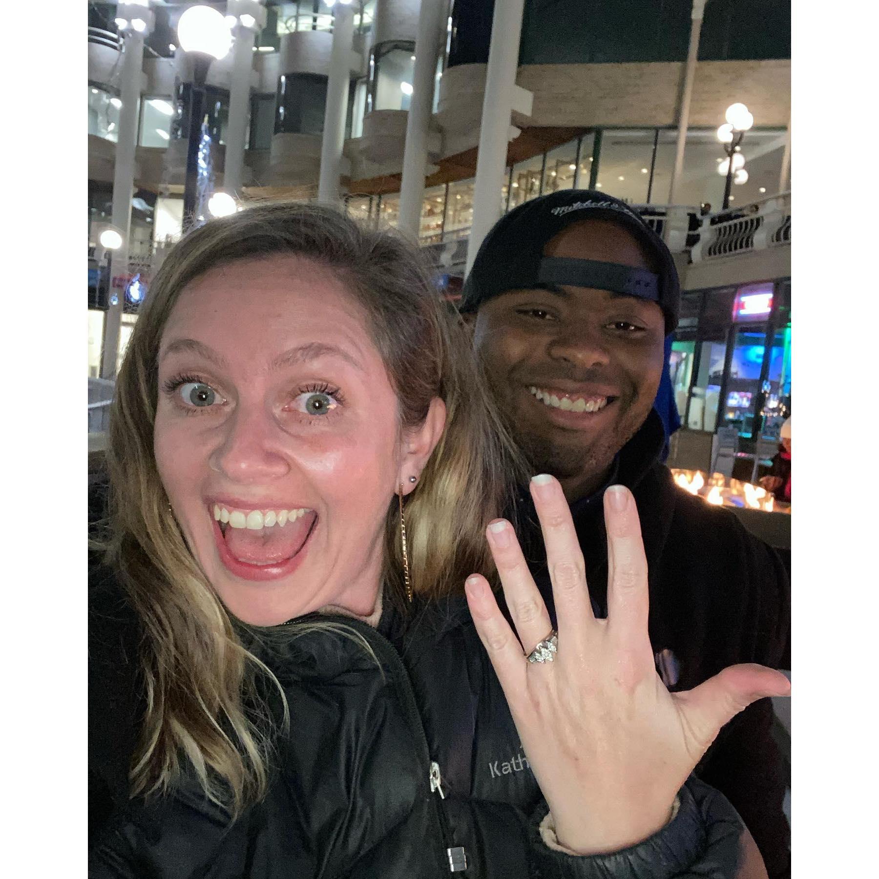 Knocked Lucy off her feet with the biggest surprise proposal!