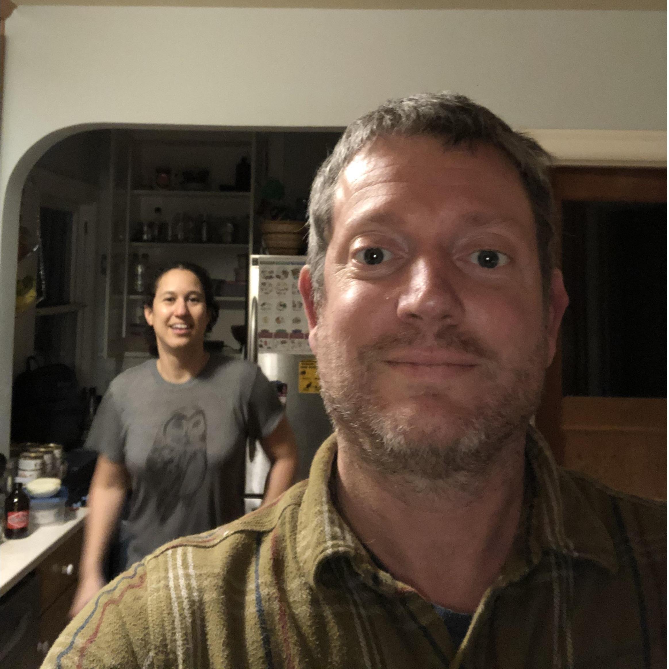 Right here in this kitchen