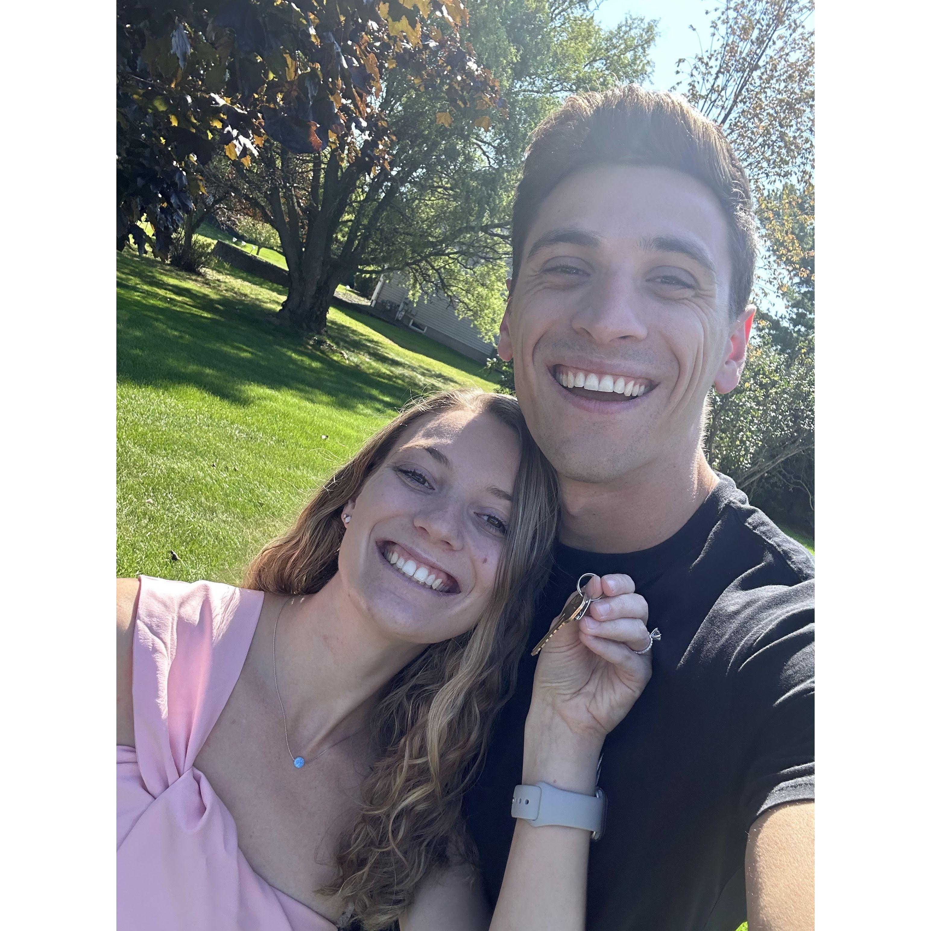 The day we closed on our house!