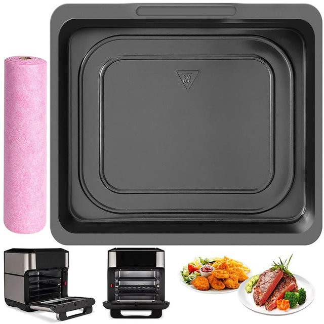 Air Fryer Grill Pan for Instant Vortex Plus10 Quart, 10.1 * 9’’ Food Grade Nonstick Replacement Rack Parts Tray Grill Crisper Plate for Innsky CROWNFUL 10.6Qt Air Fryer Oven, Dishwasher Safe