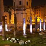 View of the Fori at night