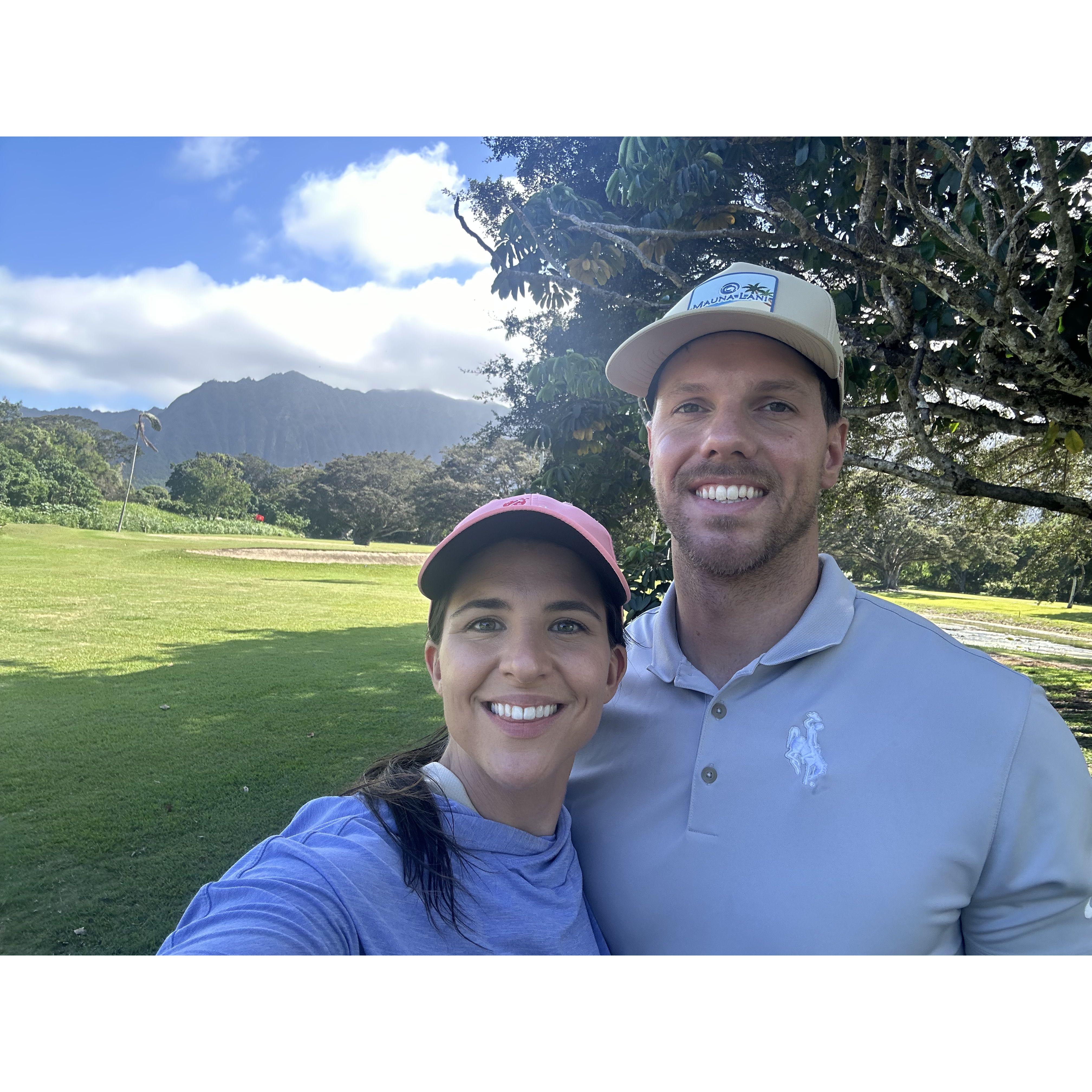 Golfing on Oahu!