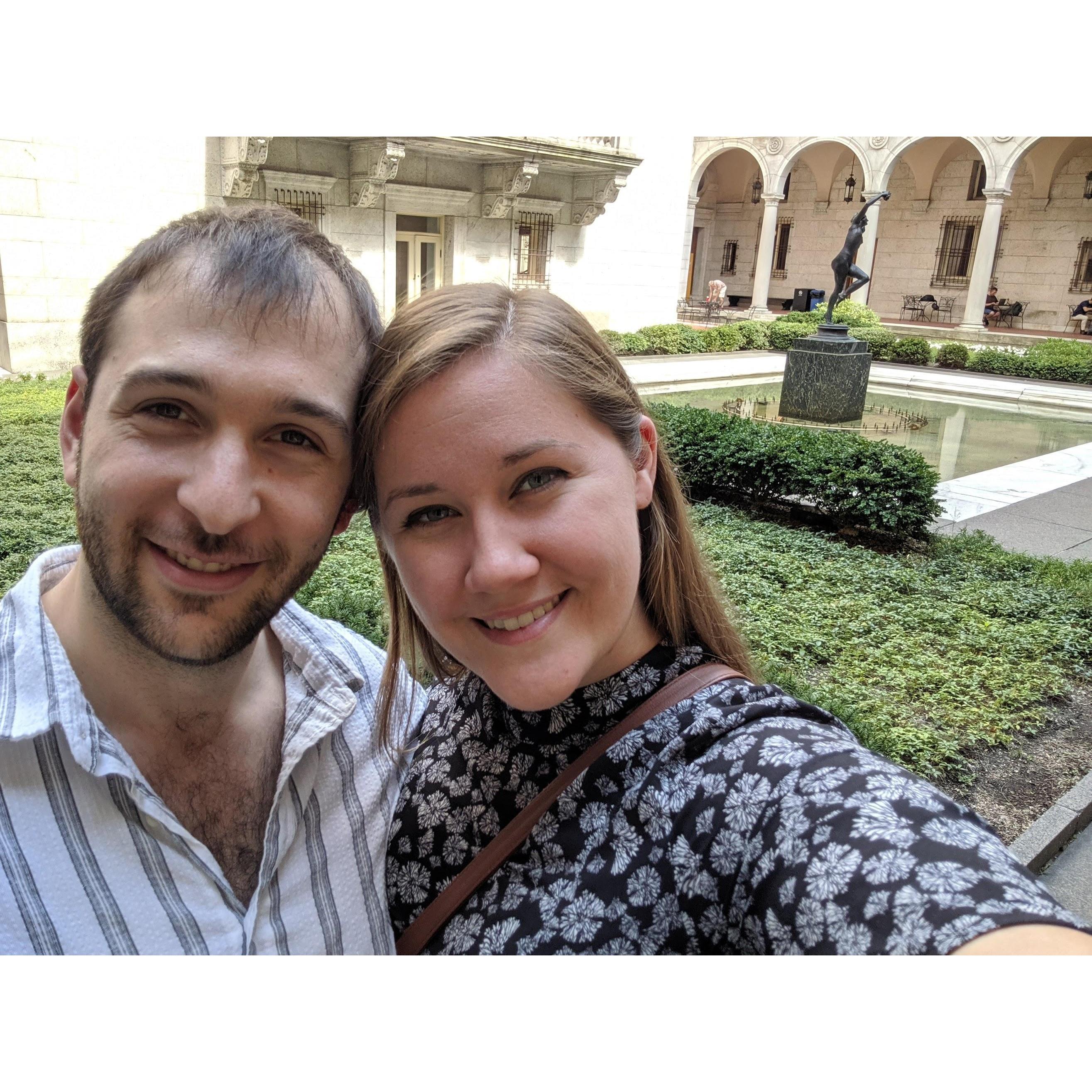 High Tea at the Boston Public Library for Elias' birthday!