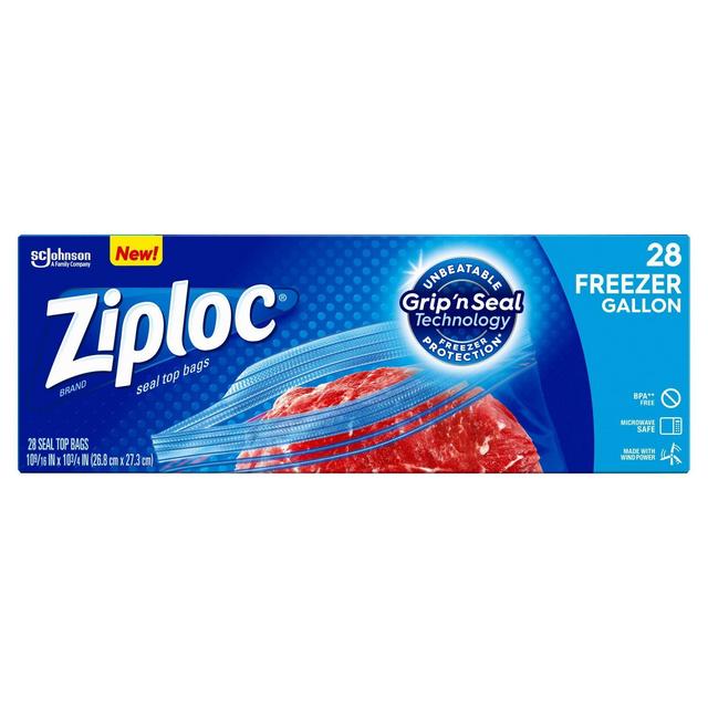 Ziploc Gallon Freezer Bags - 28ct